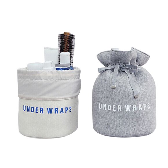 Waterproof Multifunctional Cylinder Cosmetic Travel Organizer Bag (Gray) - Picture 7 of 7